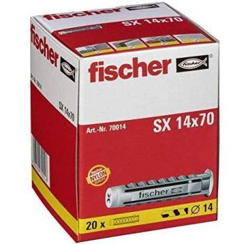 Fischer 14mm Nylon Wall Plugs Pack of 20