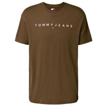 Midweight Dark Linear Logo T‑Shirt by Tommy Jeans