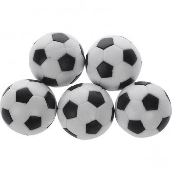 5x 32mm Black and White Indoor Table Football Balls