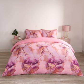 OHS Marble Print Duvet Set