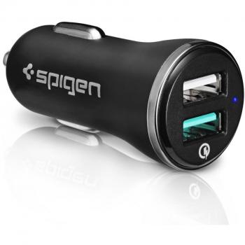 F26QC Spigen Autoschnellladen – 5V/2,4A Smart Charger für Galaxy & iPhone