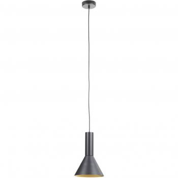 Lucande Caris Pendant Light Black Gold Ø19 cm