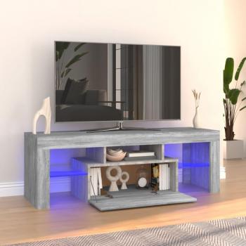 Mueble de Salón con LED gris Sonoma 120x35x40 cm