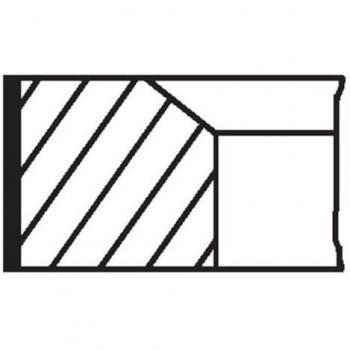 Fasce elastiche per pistone MAHLE 022 01 V0