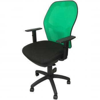 Piqueras y Crespo Jorquera Silla Malla Verde Asiento Bali Negro