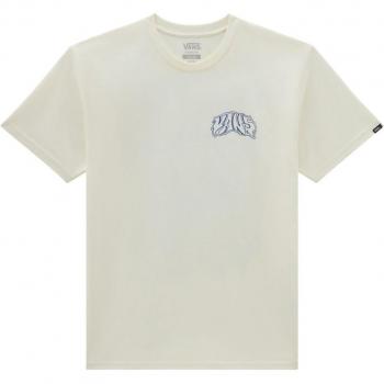 Blanc cassé T-shirt unisexe Vans Prowler, imprimé au dos, taille M