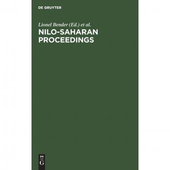 Nilo-Saharan Proceedings