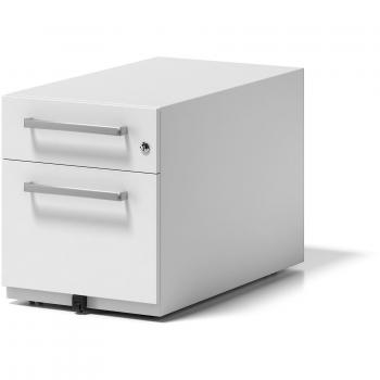 BISLEY Rollcontainer Note mit 1 Universalschublade und 1 HR-Schublade, 696 Verkehrsweiß