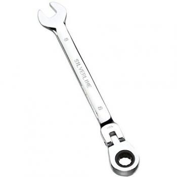 Silverline 8 mm Chiave a Cricchetto con Testa Flessibile