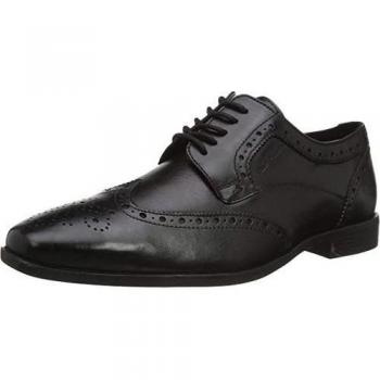 Elliot Hush Puppies Jungen Lederbrogue 9 UK hellbraun