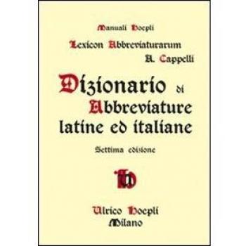 Dizionario di abbreviature latine ed italiane