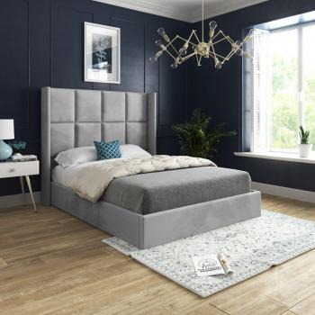 Quanta Double Size Velvet Bed Frame