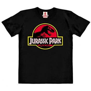 LOGOSHIRT Kinder T-Shirt mit Jurassic Park Print, schwarz