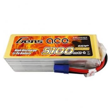 Gens Ace 22.2 V 5100 mAh 6S1P 80C Drone Battery