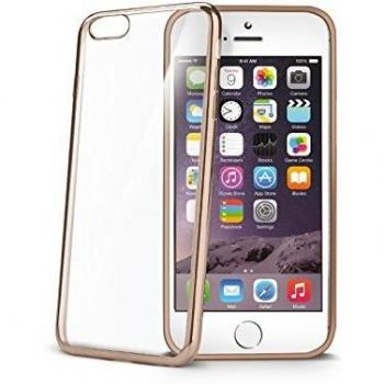 Cover Celly Oro 8 Plus con effetto metallico