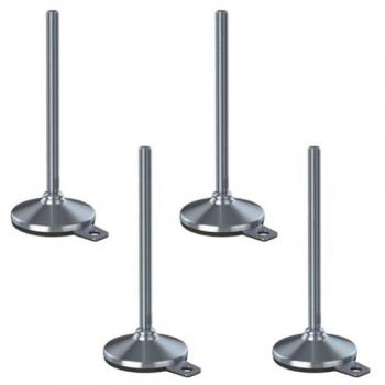 Pieds de nivellement en acier inoxydable 304, 16×230×105 mm, base 105 mm, anti‑vibrations, ensemble 4 pièces