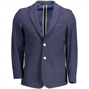 Gant Blue Cotton Slim Fit Blazer
