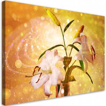 Tableau décoratif Lily jaune 60x40