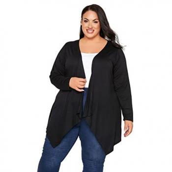 Waterfall Jersey Cardigan – Women’s Black