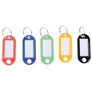 ID Keychain: 50 Etiquetas Plásticas en Anillos