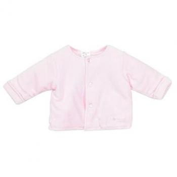 Girl’s 9‑Month Pink Shearling Tuxedo Top