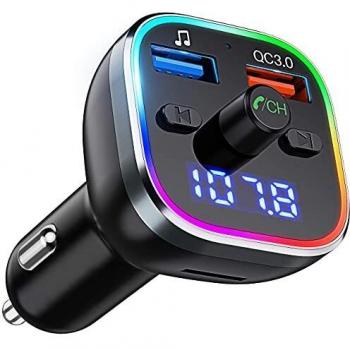 Bluetooth 5.0 in-car Audio System with RGB Lights