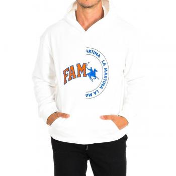 La Martina Kapuzenpullover 11M090-FP533 Herren Weiß 2XL