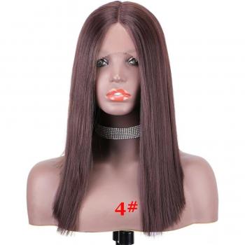 WonderLady 14-Inch Yaki Straight Lace Front Bob Wig