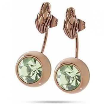 Just Cavalli SCACW03 : boucles d'oreilles en acier brun avec pendentif crochet