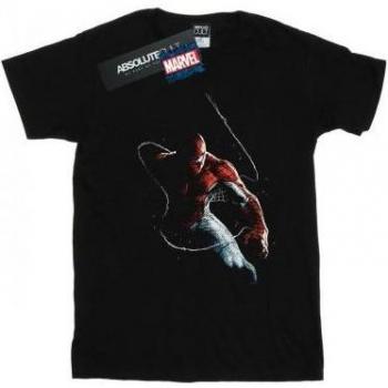 Young Hero Spider-Man Canvas T-Shirt (Black, Ages 9‑11)