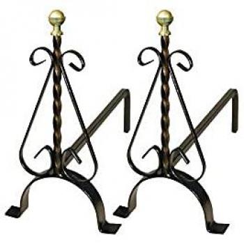 Alari Grandi per Camino 41x15x40 cm (Artigiana Ferro)