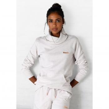Loungewear Longsweatshirt von Bench für Damen, Beige-Meliert, Gr. 32/34
