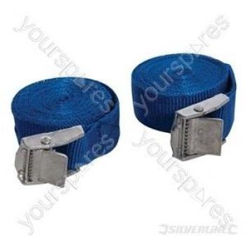Silverline 2.5m/25mm Dual‑Cram Ties