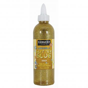 Sargent Art Glitter Glue, Gold, 8-Ounce