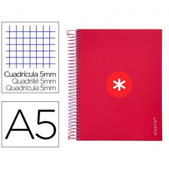 Caderno A5 Espiral 120 Folhas 100g Framboesa