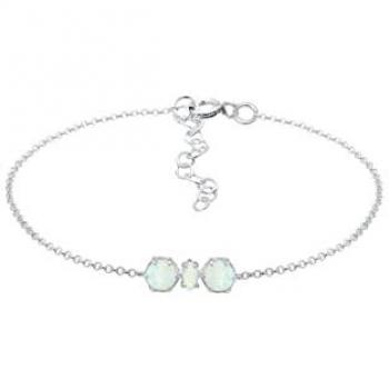 Elli Armband mit Synthetischem Opal 925 Silber