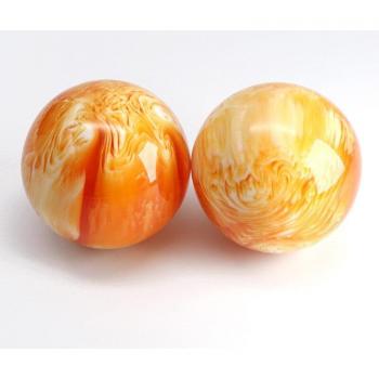 Bola para Palma con Coral Negro Dorado y Resina Sintética