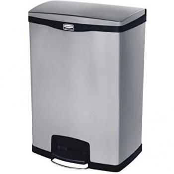 Rubbermaid Slim Jim Stapelopslag 90L Zilver
