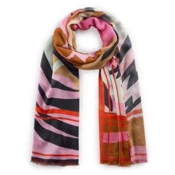 Codello Modeschal XXL Schal mit Tiger-Print in orange oder pink