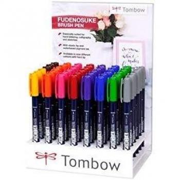 Tombow Kalligraphie-Stift Fudenosuke, Grün, 48er Display