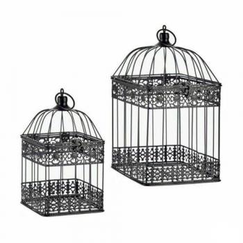 Gabbia Decor Set Nero (4 Pezzi)