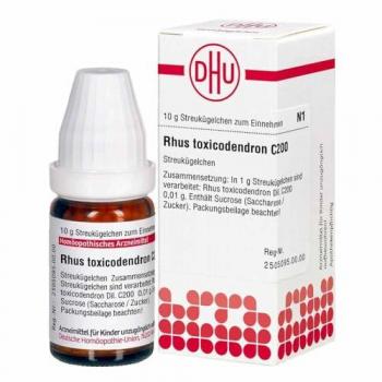 DHU Rhus toxicodendron C200 Streukügelchen, 10 g Globuli