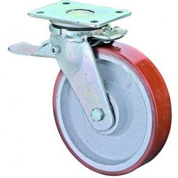 Rueda Rotativa Pesada D-100 400 kg – PU de Fundición Fija 138x110 mm BS ROLLER