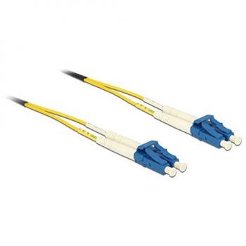 Delock 1m LC Duplex Fiber Optic Cable, OS2, 09/125µ