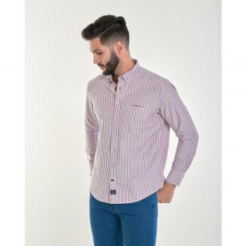Camisa oxford Spagnolo rayas bolsillo 016955 para hombre