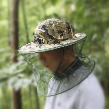 Protective Beekeeping Net Hat with Full Face Mesh and Veil