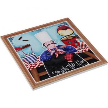 Piastra Antiaderente 20x20 cm con Rivestimento di Sughero