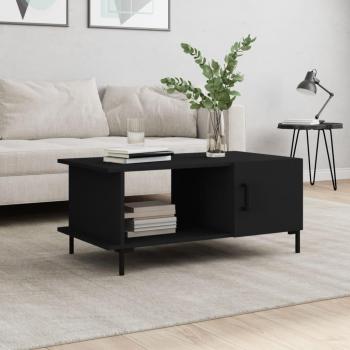 Table Basse Bout de Canapé Noir 90x50x40 cm