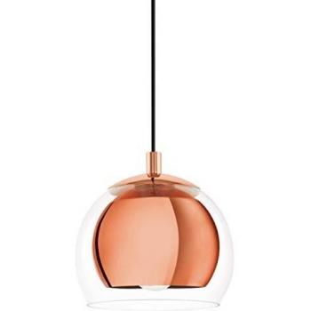 EGLO Rocamar Orange Rounded Copper Pendant Light