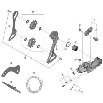 Shimano RD-R9250 Universal Support Pin Set (Noir)